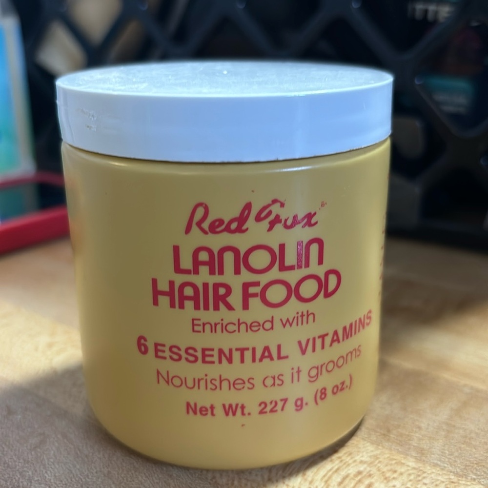 NIB 6- Pack Red Fox Lanolin Hair Food Enriched with 6 Essential Vitamins.